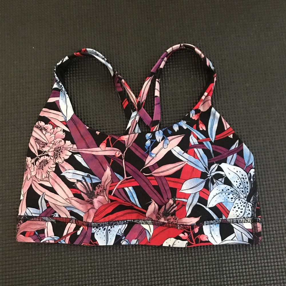 Lululemon floral sports bra- size 6